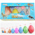 The new Korean version of The dinosaur hatching egg set is a gift box for children's educational toys