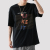 Fashionable English book printed T-shirt with digital jet printing and round collar T-shirt