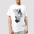 Europe and the United States fashion men must single product peace wind round collar printed T-shirt pigeon pattern othe