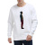 Circular neck ribbed gradient print hoodie popular in Europe and the United States printed jumper