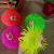 Luminescent ball bristly eye dense hair flash ball vent ball children's soft rubber toys wholesale