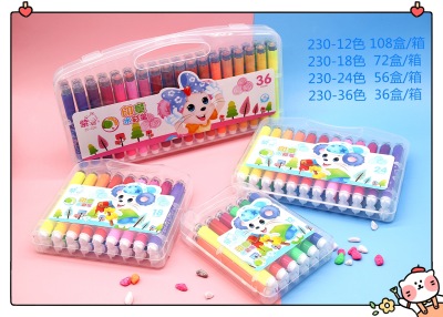 Manufacturer direct selling high quality seal washable watercolor pen for children painting pen set 12 color 18 color 24 color 36 color