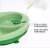 Baby water insulation bowl compartments lunch box children cutlery suction bowl anti-fall plastic bowl anti-slip suction bowl