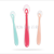 New children silicone spoon baby safety eating training cutlery infant auxiliary food feeding spoon manufacturers direct