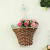 European-style tie yi half wall hanging basket rope simulation flower home decoration metal crafts wholesale