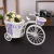 Home decoration decoration simulation rattan has flower pot three - wheeled bicycle float plastic float decoration