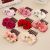 Korean edition flower flower hair act the role of japanese-style simulation tea flower seven teeth to insert comb European and American bride pan hair comb female