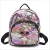 Manufacturers direct selling children's fashion fabric shiny color-changing backpack children's snacks can be made parent-child style