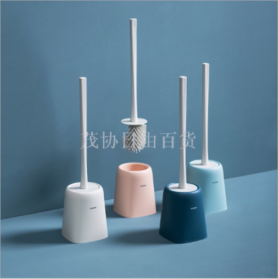 No dead corner toilet brush with TPR soft brush head can be automatically air-dried