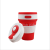 Silicone coffee cup creative multifunctional portable travel telescopic cup Silicone folding coffee cup gift Silicone cup