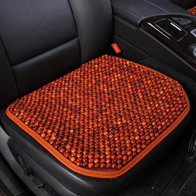 Car seat cushion Wood Bead flower Pear Breathable Massage non-slip Office Home sofa seat Foreign trade cross-border wholesale