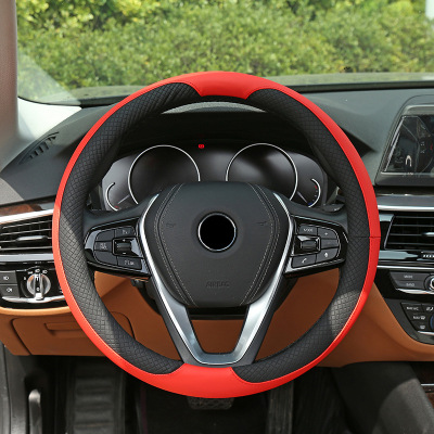 Solution: PU steering wheel set 38CM car leather breathable, snake-proof, Skidproof General Model Wholesale