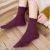 Hosiery female autumn hosiery thick yarn knitting female in tube hosiery day fastens stereo lace solid color Korean edit