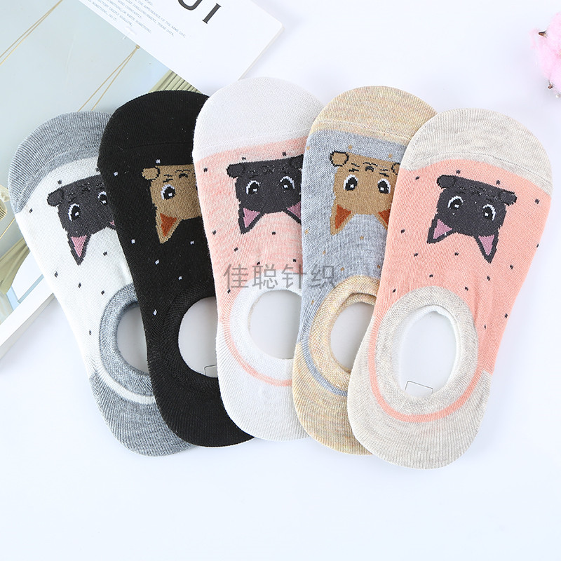 新款船袜女可爱春夏季薄款热销浅口隐形女短袜子女日系卡通