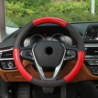 Summer New Car Steering wheel Cover Breathable Non-slip leather Cover four seasons General Manufacturers Wholesale