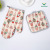 Cake Donut Printing Microwave Oven Gloves Kitchen High Temperature Resistant Baking Heat Insulation Gloves Anti-Scald Mat Wholesale