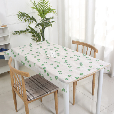 Factory Direct Sales Eva Waterproof Tablecloth Oil-Proof Home Tablecloth Restaurant Kitchen Anti-Slip Coffee Table Cloth in Stock Wholesale