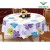 Household Wavy Tablecloth PVC Composite Cotton Dinning Table Placemat Non-Slip Waterproof round and Square Tablecloth Factory Customization