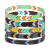 Rainbow Arrow Shape Spray Paint Hematite Bead Tile Bead Bracelet
