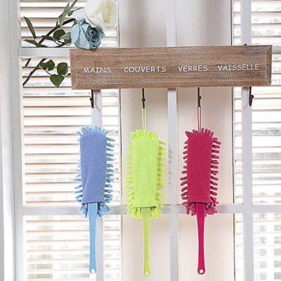 Hot Selling Chenille Solid Color Simple Car Brush Duster Microfiber Car Brush Car Washing Tools Wholesale