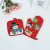 New European and American Christmas Festive Apron Gloves Three-Piece Suit Cartoon Snowflake Apron Kitchen Supplies Wholesale