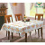 Household Wavy Tablecloth PVC Composite Cotton Dinning Table Placemat Non-Slip Waterproof round and Square Tablecloth Factory Customization