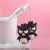 Creative black cat bird pendant from Japan and Korea cute cartoon pendant 0.5MM black signature pen office stationery