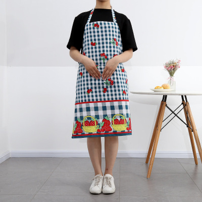 Home Kitchen Fashion Apron Baking Work Clothes Waterproof and Oilproof Apron Household Kitchen Cooking Apron Wholesale