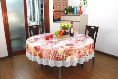 Creative Household round Tablecloth Printing Simple Waterproof Oil-Proof Tablecloth Table Cloth Fabric Craft Tablecloth Factory Direct Sales