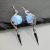 Rongyu EBay Creative Peacock Bird Jeweled Earrings Female High-End Imitation Natural Jade Chalcedony Earrings Jewelry Manufacturer