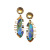 Rongyu Wish Popular Creative Fish-Shaped Golden Opal Earrings AliExpress EBay European and American Fashion Ear Jewelry