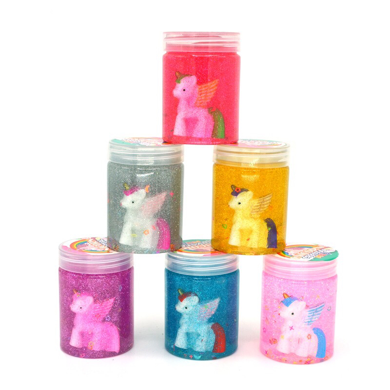 圆桶水晶泥，史莱姆，彩泥，沙皮胶粘土，接受订制厂家直销