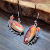 Rongyu Wish New Popular Creative Snail Colored Stone Earrings European and American Trendy Women Ear Rings EBay Hot Sale Wholesale
