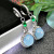 Rongyu Noble Imitation Natural Jade Chalcedony Earrings Luxury Emerald Diamond Earrings Studded with Zircon Factory Wholesale