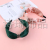 Solid Color Fabric Middle Metal Buckle Knot Wide Brim Hair Band Try All-Match Headdress Hair Band Various Colors