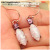 Rongyu Cross-Border E-Commerce Hot Sale European and American Retro Creative Earrings Elegant Fashion Imitation Opal Purple Rhinestone Earrings Women