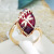 Rongyu Wish Hot Sale New Creative Dragonfly Point Water Zircon Ring European and American Copper Plating 18K Gold Cell Phone Finger Ring