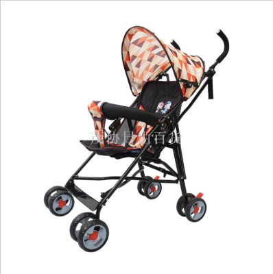 The baby stroller can be carried on an ultralight portable folding shock absorbers umbrella cart