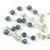 New Arrival Shaped Glass Crystal Ball Beads Colorful Plating Straight Hole Clothing Ornament Earrings Accessories