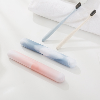 Portable dental travel toiletries toothbrush storage case Japanese marble toiletries toothbrush case toothbrush holder