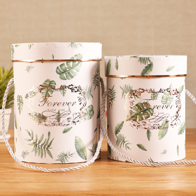 New Cylinder Two-Piece Gift Storage Box Holiday Gift Box Flower Box Flower Pot