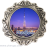 Burj DUBAI burj khalifa hotel refrigerator adhesive silver foil design to sample custom