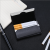 Horizontal flip cover litchi grain PU business card box commuting stainless steel gift card pack pack 7 cigarettes