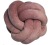 Nordic style ins crochet solid color braided knot ball pillow