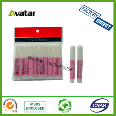 Wholesale Price Nail Supplies Pink lable 2g Acrylic Nail Glue For False Nail Tips
