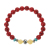 8 mm Red Turquoise Bead Buddha Bracelet Set