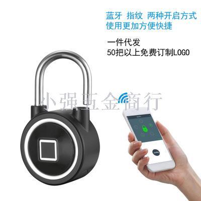 Electronic padlock smart bluetooth fingerprint password padlock student dormitory remote unlock
