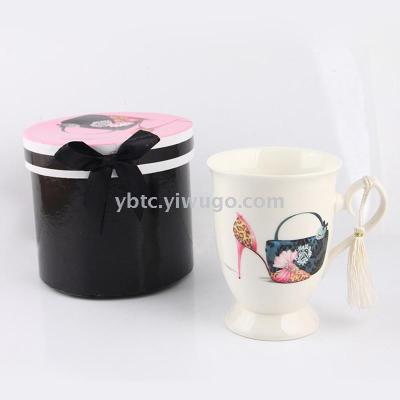 Ceramic mug cup coffee cup daily household craft advertising cup gifts creative personality simple