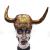 The Halloween party costume golden imitation cotton ox horn headgear hat stage props