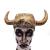 The Halloween party costume golden imitation cotton ox horn headgear hat stage props